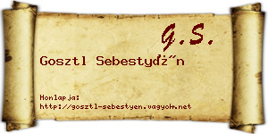 Gosztl Sebestyén névjegykártya
